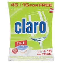 قرص ظرفشویی کلارو مدل 11in1 بسته 60 عددی Claro 11in1 Dishwasher Tablets Pack Of 60